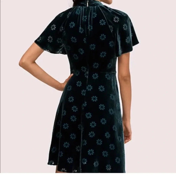 Kate Spade New York Spade Clover Velvet Dress size 10​​ - Picture 3 of 3